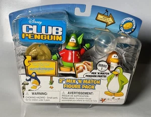 Juego de mini figuras Club Penguin Mix 'N Match Serie 1 Space Alien & Spaceman - Imagen 1 de 4