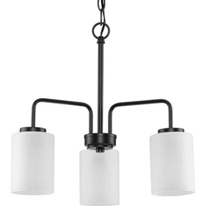 Progress Lighting P400274 Merry 3 Light 18"W Chandelier - Black - Picture 1 of 12