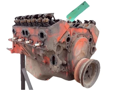 1964 bloco pequeno Chevy 283 motor bloco longo 3849852 K 14 3 3795876 cabeça 40 sobre - Imagem 1 de 4