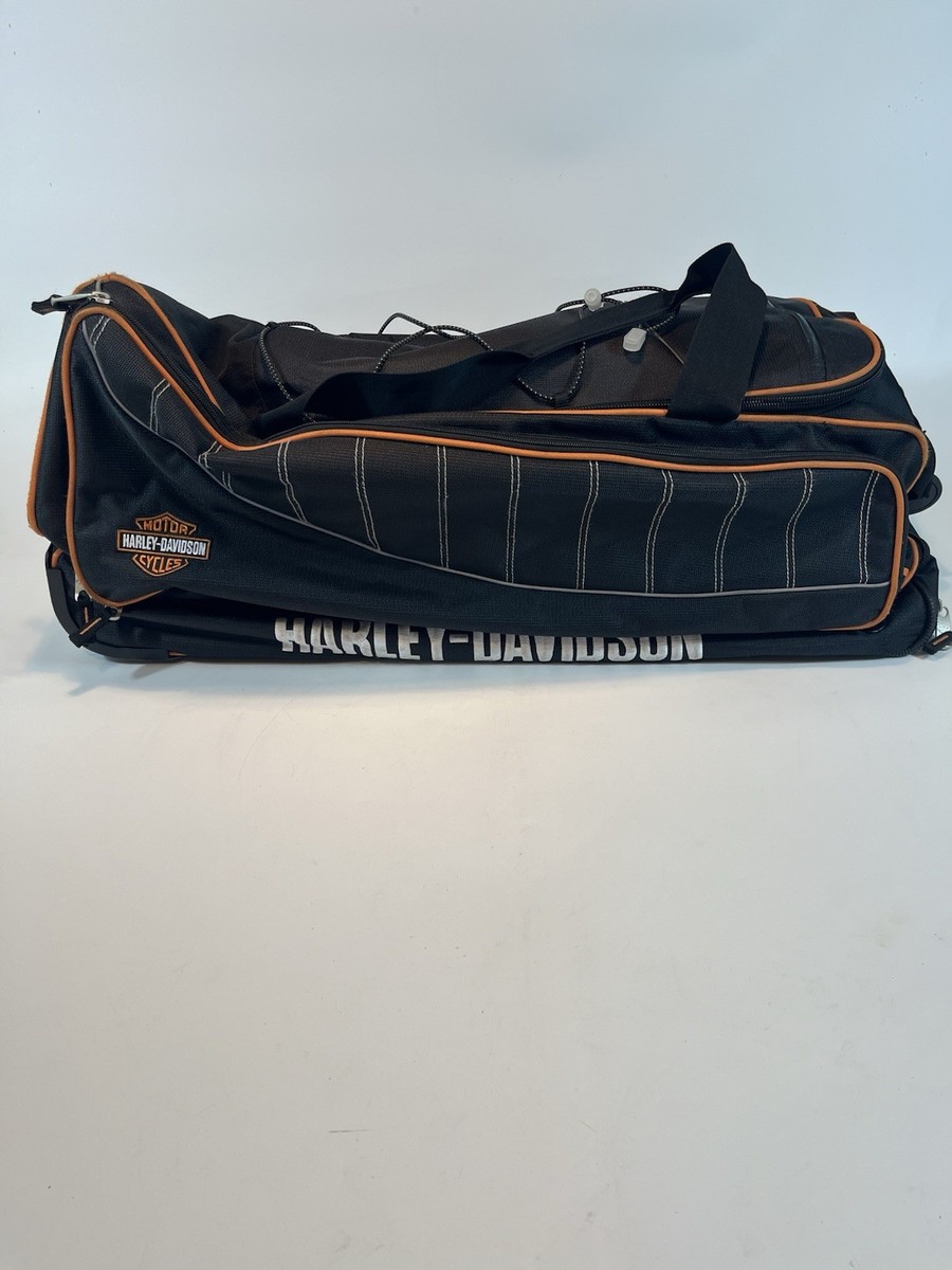 未使用級!! HARLEY DAVIDSON キャリーケース 2輪 51L 黒 TORIO 正規品 2年保証 カーゴ スーツケース Mサイズ フロント