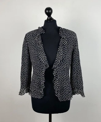 GEORGES RECH PARIS women's top jacket 100% silk Size 40 - Photo 1/4
