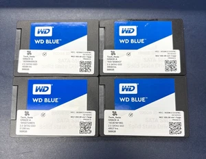 4x Western Digital WDBNCE5000PNC 2.5" 500GB Internal SSD Solid State Drive - Photo 1/2