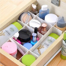 Plastic DIY Drawer Separator Divider Storage Organizer Grid 