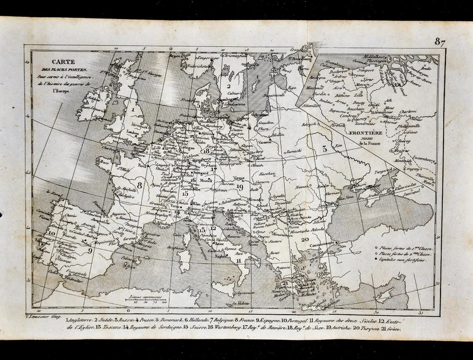 1835 Levasseur Map - Europe - France Italy Spain Austria Germany Sweden Britain - Image 1 of 1