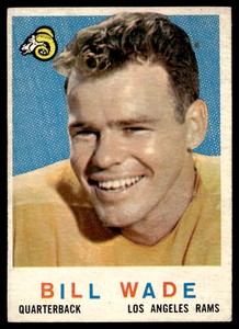 1959 Topps #110 Bill Wade   Football Los Angeles Rams
