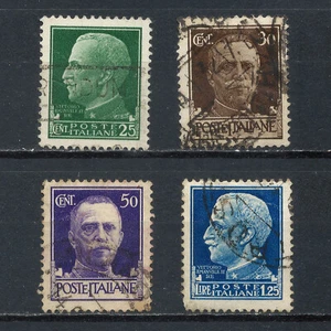 1929 ITALIA — YT 229, 230, 232, 234 — REY VICTOR MANUEL III— Used stamps - Imagen 1 de 1