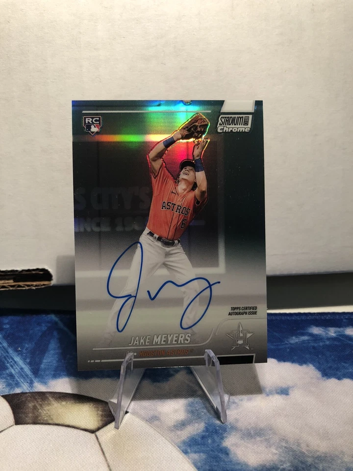 2022 Topps Stadium Club Chrome Auto Jake Meyers #SCCBA-JM Rookie Auto RC - Image 1 of 2