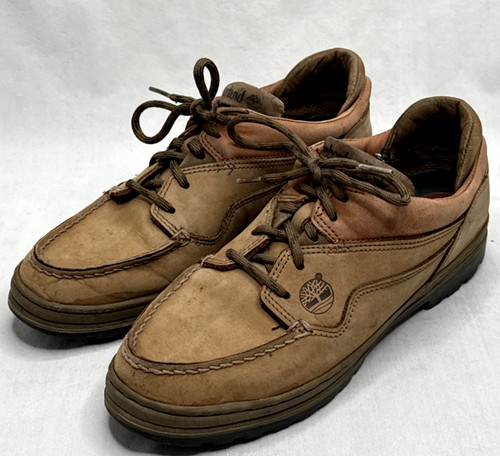 Timberland scarpe stivali Oxford da donna in pelle marrone ibrido taglia 8 1 2 M