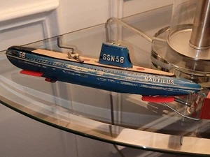 1950s San Marusan Toys Tin Litho Nautilus SSN 58 Submarine - Picture 1 of 12