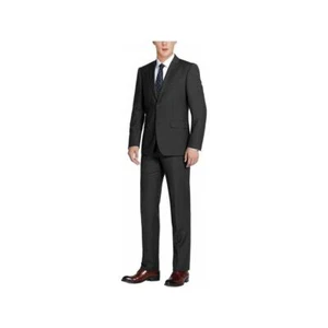 Traje de hombre Renoir separado Super 140s lana suave dos botones ajuste clásico 508-1 negro - Imagen 1 de 21
