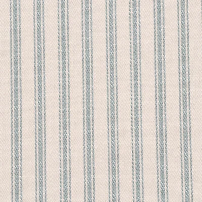 FOY & CO Foy Ticking Stripe Seafoam Fabric 100% Cotton 145cm Furnishings Per Metre