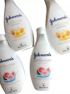 Johnson's SOFT Bodywash Bundle, Nourish&Energize, 13.52oz, Lot of 4 - Picture 1 of 5