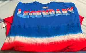 Universal Studios Marvel Captain America Tie Dyed Langarmshirt Trikot XL - Bild 1 von 6