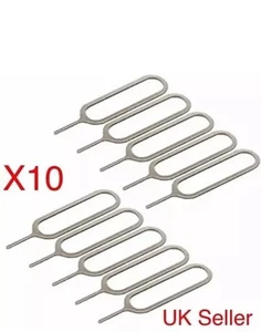 10x Sim Ejector Card Removal Tray Pin Opener Tool For Apple iphone iPad Samsung - Picture 1 of 3