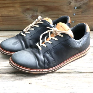 J.Shoes J.Brand scarpe Oxford uomo "Pride" pelle scamosciata blu navy taglia 10 - Foto 1 di 8