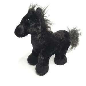Ganz Webkinz 9” Black Stallion Horse Plush Stuffed Animal No Code - Picture 1 of 7