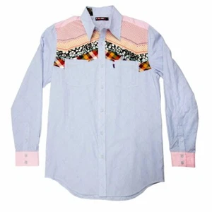 YOROPIKO Mens Long sleeve Shirt Blue - Bild 1 von 4