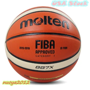 USA Molten Basketball Official #7 PU Leather Outdoor Indoor Match Training GG7X - Picture 1 of 10