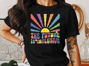 The Future Is Inclusive T-Shirt - Equality, Pride, Diversity Statement Tee - Bild 1 von 16