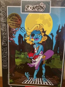 ZOMBIES THE BLONDE 500 PIECE PUZZLE SEALED EDUCA LA RUBIA ZOMBIS JAVI MOlNER - Picture 1 of 3