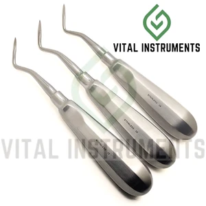 3 Heidbrink Root Tip Elevator #2 Right 1.5mm Dental Stainless Steel Instrument - Picture 1 of 1