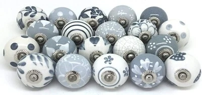Wholesale Lot of 50 PC Indian Handsmade Ceramic Assorted Pulls Door Knobs Handle - Image 1 of 4