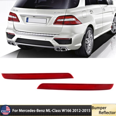 Left+Right Rear Bumper Reflector for Mercedes ML63 ML350 ML550 ML63 W166 Sport Foto 1 de 4