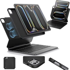 ESR iPad Pro 13 Inch Case with Keyboard (M4, 2024), iPad Pro 13 Keyboard Case - Picture 1 of 7