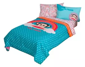 NEW Paul Frank Julius Rainbow Dots Reversible 64 by 86-Inch Comforter, Twin - Picture 1 of 3