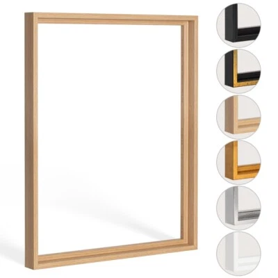 Telaio per fughe d'ombra Lico rovere naturale XXL telaio a cuneo telaio tela fai da te - Immagine 1 di 4