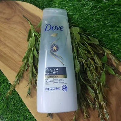 Champú Dove CLARIFY & HYDRATE para cabello propenso al aceite - 355 ml/12 oz Foto 1 de 4