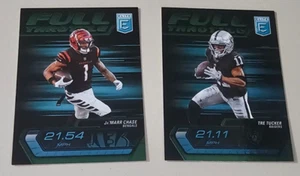2024 Donruss Elite Football Dark Green Full Throttle Inserts Chase and Tucker - Picture 1 of 5