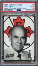 1993 Action Packed Hall of Fame Induction #9 - Fred Page HOF Rookie - PSA 9