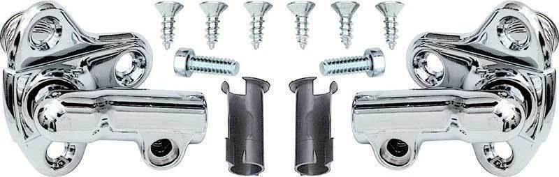 NEW 1962-1964 Chevrolet Chevy II Nova Interior Chrome Sun Visor Brackets - Pair - Image 1 of 1