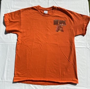 2016 Bike Week Iron Horse Saloon 75th Anniversary T-Shirt Orange Size Large - Picture 1 of 9