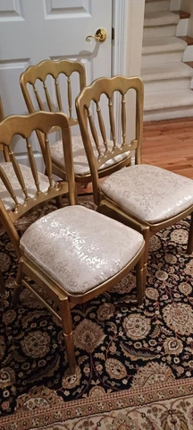 4 L & B Empire Chairs Cover