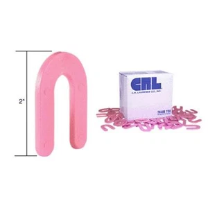 Paquete de 100 cuñas de herradura de plástico CRL rojas de 1/8"" x 2 - Imagen 1 de 1