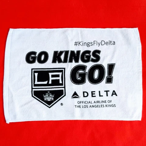 LA KINGS Rally Towel GO KINGS GO! 🏒👑 NHL Los Angeles Fan Promotion SGA LAK GKG Cover