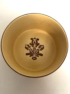 Pfaltzgraff VILLAGE YELLOW & BROWN 6 1/2" SMALL SOUFFLE BOWL DISH #406 - Picture 1 of 6