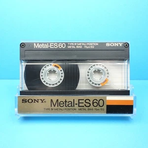 🍒 1x SONY Metal-ES 60 * IEC IV Tipo 4 * Cassette Casete кассета * 1985 - Imagen 1 de 3