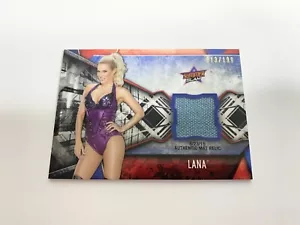 Lana Mat Relic 013/199 2017 Topps Carta WWE Donna Division # MR-LA - Foto 1 di 2