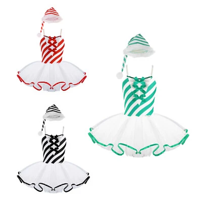 Kinder Mädchen Kleid Festival Trikot Uniformen Weihnachtsset Blase Bodysuit - Bild 1 von 3