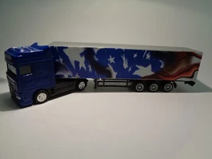 1:87 Malibu DAF Diecast Tractor w/Custom Box Trailer - Picture 1 of 6