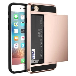 iPhone X And XS Rose Gold cover with gliding card holder - Picture 1 of 5
