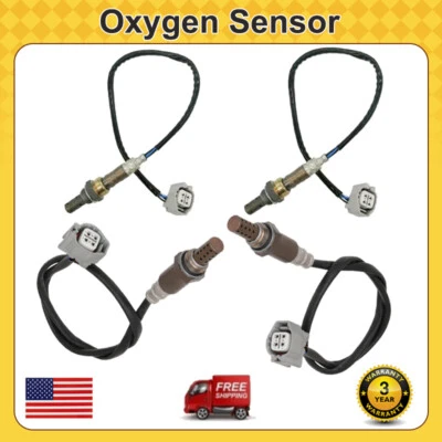 Sensor de oxígeno aguas arriba + aguas abajo para Jaguar S-Type XJ8 XJR 2004 2005 4 piezas Foto 1 de 4