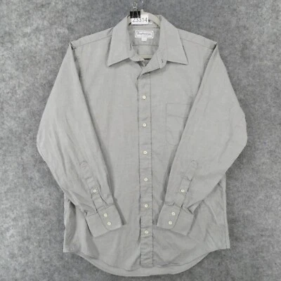 Vintage Burberrys of London Shirt Mens 15.5-33 Long Sleeve Button Up Gray USA - Image 1 of 4