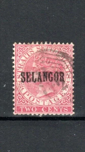 Malaysia - Selangor 1885-91 2c pale rose Straits Settlements opt SG 33 FU - Picture 1 of 1