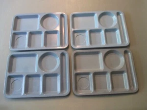 4 Vintage School Lunch Cafeteria Trays Texas Ware Melamine #146 MCM - Picture 1 of 11