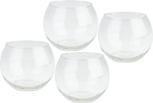 Paquete de 4 tarros de velas de té VBS BOWL 10,5x8,5 cm soporte de velas de té soporte de velas luz de viento - Imagen 1 de 7
