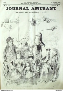 Le Journal Amusant 1874 #  952 Etude sur l'hotel des ventes par Lafosse - Imagen 1 de 4